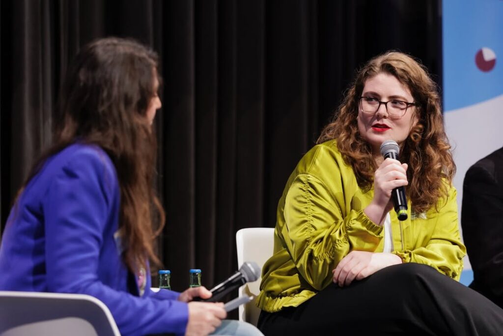 Franziska Hollstein beim Civic Data Festival